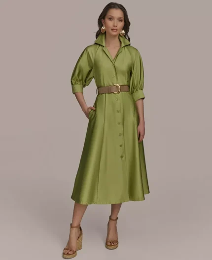 Women's Cotton Midi Shirtdress